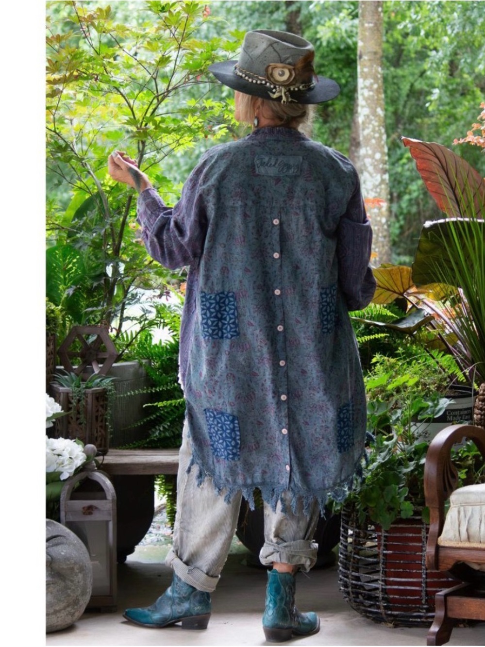 🔥BRAND NEW Moon Shade Jacket,Plum,Jaded Gypsy Hi Lo Top, Split Back - Picture 3 of 6